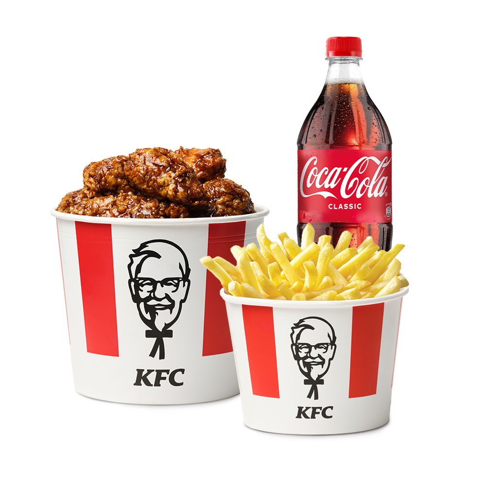 KFC Бастер комбо 12 крыльев в соусе